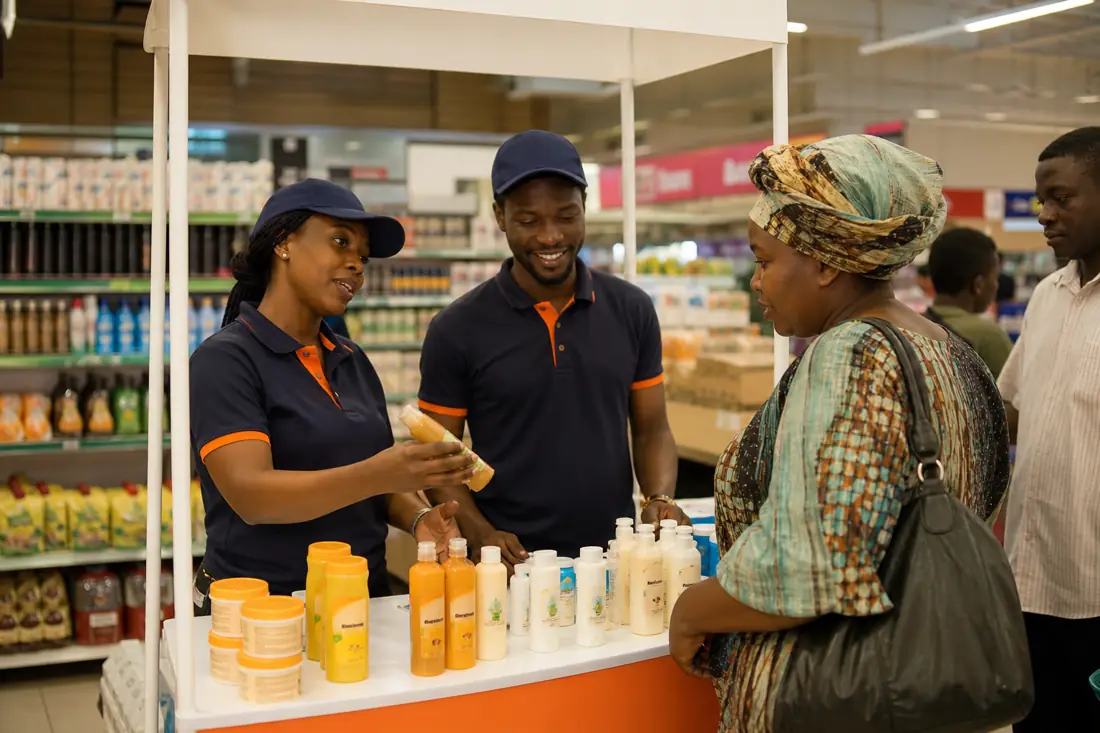 Contrôle terrain dans un point de vente avant une activation commerciale